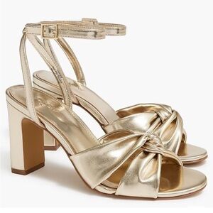 J. CREW TWISTED HEEL WITH ANKLE TIE